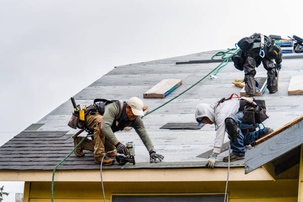 Professional Roofing technician working in Woodland, CA